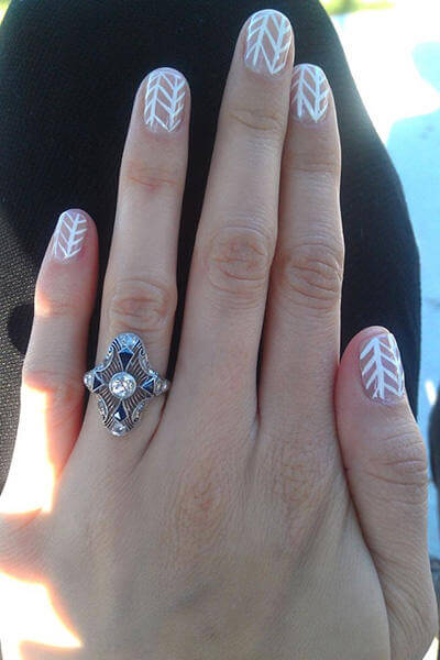 12款你从来没见过的新娘美甲