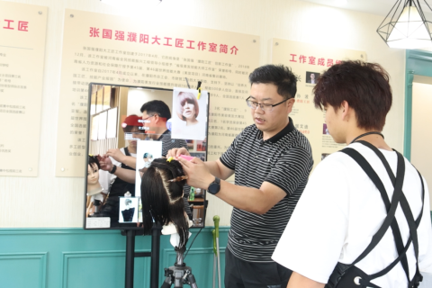 倒计时21天|第二届全国职业技能大赛美发项目吴越学校选手备赛掠影
