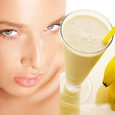 香蕉+牛奶→细腻光滑皮肤